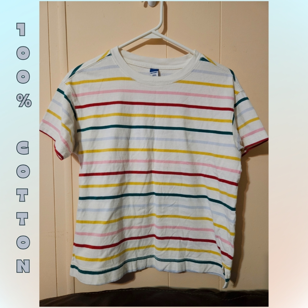 100% Cotton Old Navy Oversized Multicolored Tee